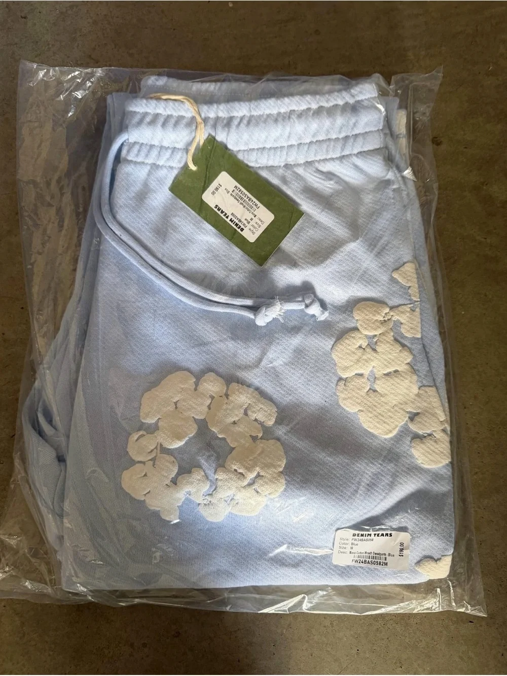 Blue Denim Tears Sweat Pants